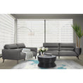 Load image into Gallery viewer, Downy  Genuine Leather Sofa 2 Seater Upholstered Lounge Couch - Gunmetal

