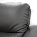 Load image into Gallery viewer, Downy  Genuine Leather Sofa 3 Seater Upholstered Lounge Couch - Gunmetal
