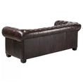 Load image into Gallery viewer, Max Chesterfield 3 Seater Sofa Lounge Genuine Leather Antique Brown
