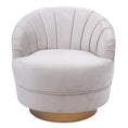 Load image into Gallery viewer, Bronte Fabric Swivel Occasional Chair Lounge Seat Cream
