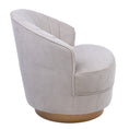 Load image into Gallery viewer, Bronte Fabric Swivel Occasional Chair Lounge Seat Cream
