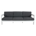 Load image into Gallery viewer, Outie 4pc Set 1+2+3 Seater Outdoor Sofa Lounge Coffee Table Aluminium White
