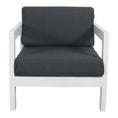 Load image into Gallery viewer, Outie 4pc Set 1+2+3 Seater Outdoor Sofa Lounge Coffee Table Aluminium White
