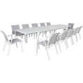 Load image into Gallery viewer, Iberia 230-345cm Aluminium Outdoor Extensible Dining Table White
