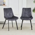 Load image into Gallery viewer, Sloane Fabric Dining Chairs (Set of 4) - Grey
