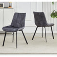 Load image into Gallery viewer, Sloane Fabric Dining Chairs (Set of 4) - Grey
