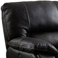 Load image into Gallery viewer, Round Corner Genuine Leather Dark Brown Electric Recliner with 2x Cup Holders Lounge Set for Living Room
