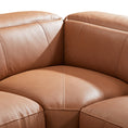 Load image into Gallery viewer, London 5 Seater Corner Sofa Chaise Genuine Leather Electric Recliner Power Slide Left Chaise

