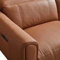 Load image into Gallery viewer, London 5 Seater Corner Sofa Chaise Genuine Leather Electric Recliner Power Slide Left Chaise
