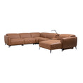 Load image into Gallery viewer, London 5 Seater Corner Sofa Chaise Genuine Leather Electric Recliner Power Slide Right Chaise
