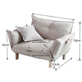 Load image into Gallery viewer, NNEOBA Convertible Sofa Couch with Adjustable Backrest and Armrests
