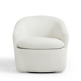 Load image into Gallery viewer, Carrie White Boucle Swivel Chair
