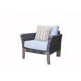 Load image into Gallery viewer, 2 piece set Indoor Outdoor Armchairs Ottoman Wicker Rattan Woven
