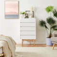 Load image into Gallery viewer, Merlin White Modern Retro Tallboy
