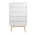 Load image into Gallery viewer, Merlin White Modern Retro Tallboy
