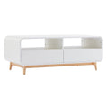 Load image into Gallery viewer, Molly White Modern Retro Coffee Table
