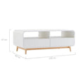 Load image into Gallery viewer, Molly White Modern Retro Coffee Table

