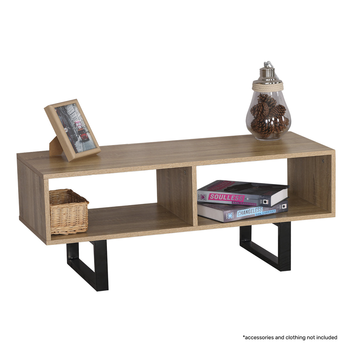 Luke Coffee Table Wide Dual Storage Stylish Modern Design 1m