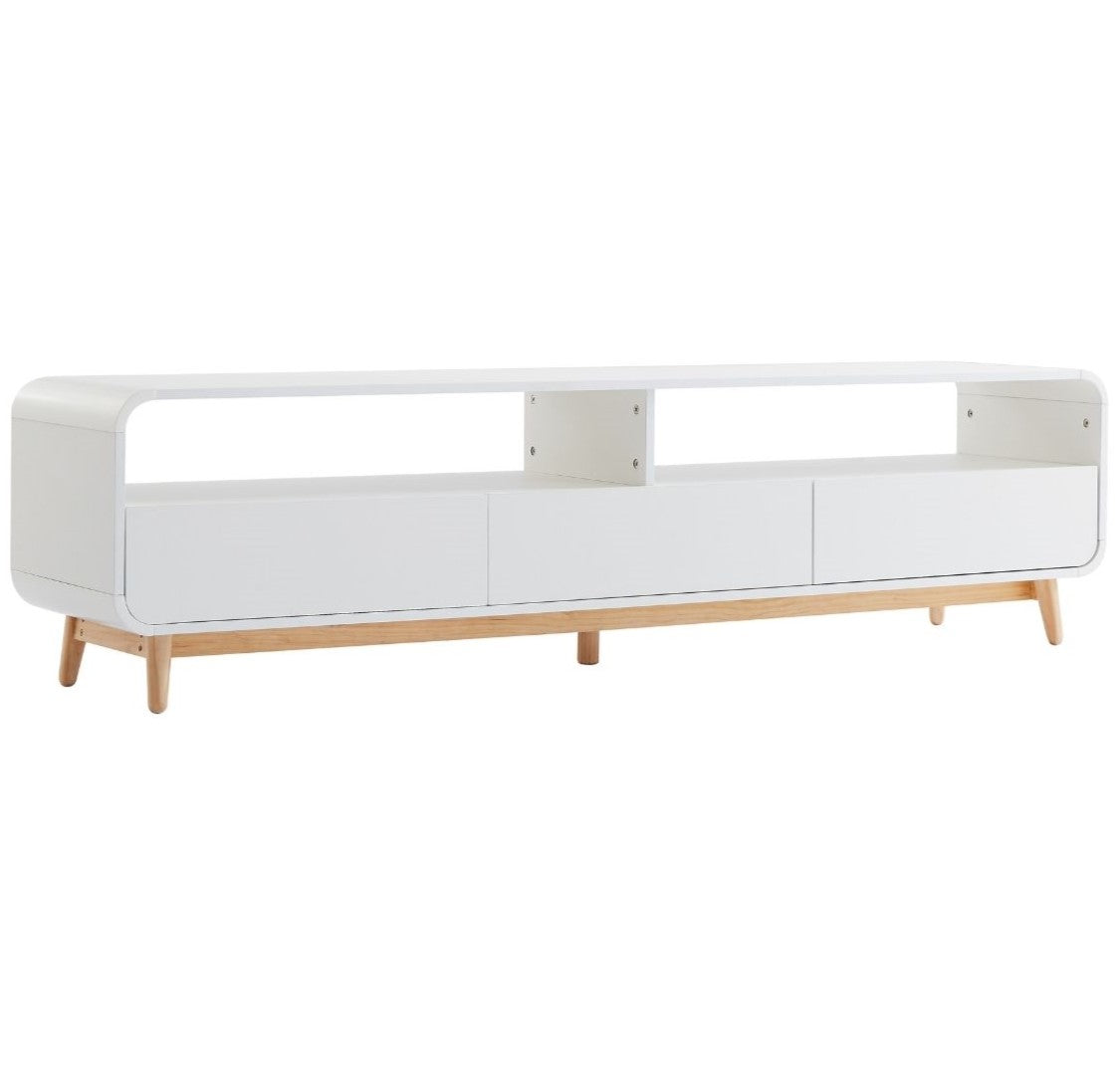 Scandinavian Modern Retro TV Cabinet 180CM Entertainment Unit Storage