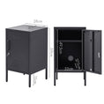 Load image into Gallery viewer, ArtissIn Metal Locker Storage Shelf Filing Cabinet Cupboard Bedside Table Black
