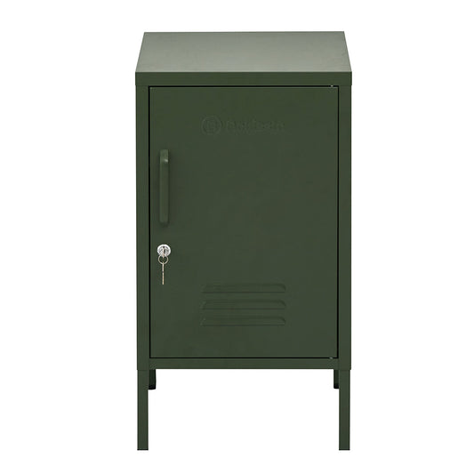 Como Metal Locker Storage Shelf Filing Cabinet Cupboard Bedside Table Green