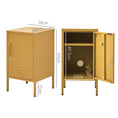 Load image into Gallery viewer, Como Metal Locker Storage Shelf Filing Cabinet Cupboard Bedside Table Yellow
