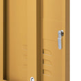 Load image into Gallery viewer, ArtissIn Metal Locker Storage Shelf Filing Cabinet Cupboard Bedside Table Yellow
