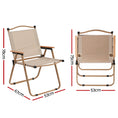 Load image into Gallery viewer, Gardeon Outdoor Camping Chairs Portable Folding Beach Chair Patio Furniture
