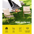 Load image into Gallery viewer, Gardeon Outdoor Camping Chairs Portable Folding Beach Chair Patio Furniture
