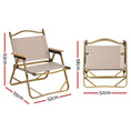 Load image into Gallery viewer, Gardeon Outdoor Camping Chairs Portable Folding Beach Chair Aluminium Furniture
