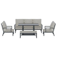 Load image into Gallery viewer, Gardeon 5PCS Outdoor Furniture Setting Table Chair Set Aluminium Sofa 7-Seater
