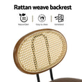 Load image into Gallery viewer, Artiss Bar Stools Kitchen Stool Metal Counter Dining Chair Rattan Barstools x2
