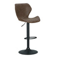 Load image into Gallery viewer, Emily Set of 2 Bar Stools Kitchen Stool Chairs Metal Barstool Swivel Brown Frawley
