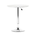 Load image into Gallery viewer, Artiss Bar Table Kitchen Tables Swivel Round Metal White
