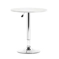 Load image into Gallery viewer, Artiss Bar Table Kitchen Tables Swivel Round Metal White
