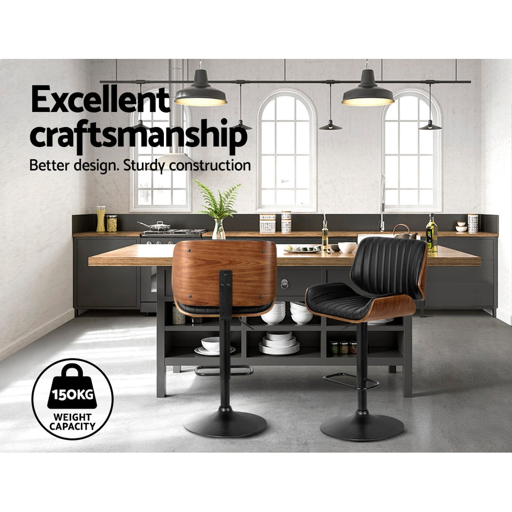 Emily Bar Stools Kitchen Stool Chairs Metal Barstool Dining Chair Swivel Black