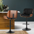 Load image into Gallery viewer, Emily Bar Stools Kitchen Stool Chairs Metal Barstool Dining Chair Swivel Black
