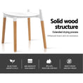 Load image into Gallery viewer, Artiss Set of 4 Wooden Stackable Dining Chairs - White
