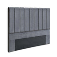 Load image into Gallery viewer, Artiss Bed Head Headboard Double Size Bedhead Velvet Frame Base VELA Grey
