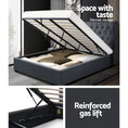 Load image into Gallery viewer, Artiss Bed Frame King Size Gas Lift Charcoal ISSA
