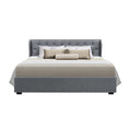 Load image into Gallery viewer, Artiss Bed Frame King Size Gas Lift Grey ISSA
