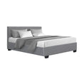 Load image into Gallery viewer, Artiss Bed Frame Double Size Gas Lift Grey NINO
