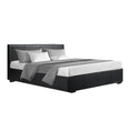 Load image into Gallery viewer, Artiss Bed Frame Queen Size Gas Lift Black NINO

