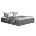 Load image into Gallery viewer, Artiss Bed Frame Double Size Gas Lift Base Grey TOKI
