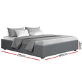 Load image into Gallery viewer, Artiss Bed Frame King Size Gas Lift Base Grey TOKI
