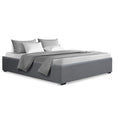 Load image into Gallery viewer, Artiss Bed Frame Queen Size Gas Lift Base Grey TOKI
