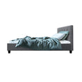 Load image into Gallery viewer, Artiss Bed Frame Single Size Grey VANKE
