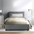 Load image into Gallery viewer, Artiss Bed Frame King Single Size Gas Lift Grey VILA
