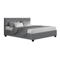 Load image into Gallery viewer, Artiss Bed Frame Queen Size Gas Lift Grey VILA
