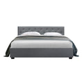 Load image into Gallery viewer, Artiss Bed Frame Queen Size Gas Lift Grey VILA
